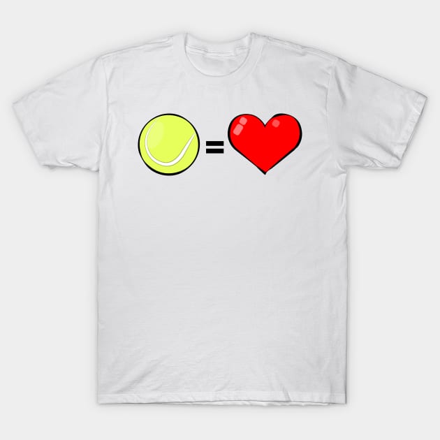 Tennis Is Love T-Shirt by DesignWood-Sport